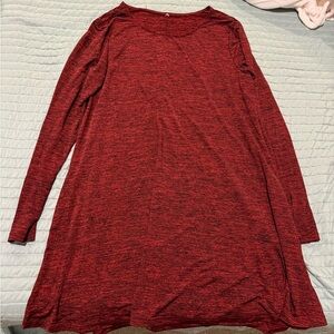 RED LONG SLEEVE DRESS